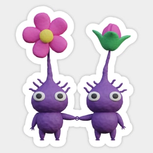 purple piks Sticker